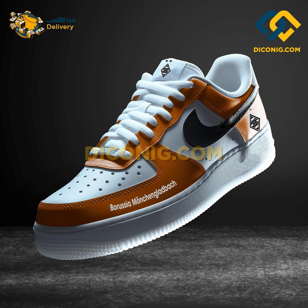 Borussia M'gladbach Custom Shoes Orange Bundesliga Air Force 1 DICONIG FASHION Borussia M'gladbach Custom Shoes Orange Bundesliga Air Force 1 DICONIG FASHION