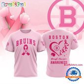 Boston Bruins 2025 NHL Pink Breast Cancer Awareness All Over Print Shirt