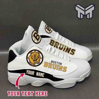 Boston Bruins Shoes Nhl Retro Air Jordan13 Custom Shoes