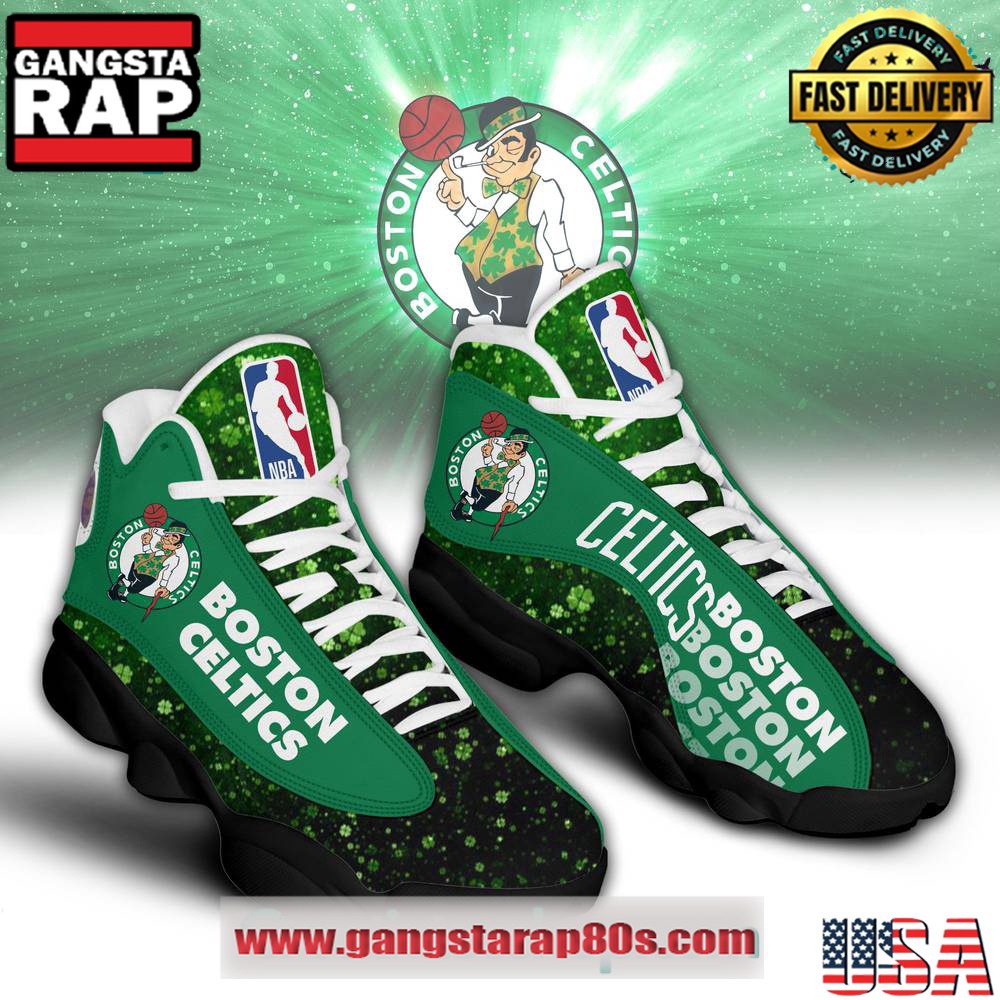Boston Celtics 2024 Champions Personalized Air Jordan 13 Sneakers Shoes Boston Celtics 2024 Champions Personalized Air Jordan 13 Sneakers Shoes