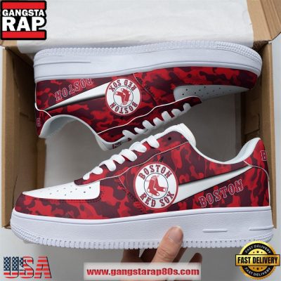 Boston Red Sox Air Force 1 Running Sneakers Shoes
