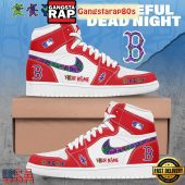 Boston Red Sox x Grateful Dead Night Custom Special Edition Air Jordan 1 Sneakers Shoes