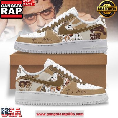Bruno Mars x Anderson .Paak Air Force 1 Sneakers Shoes