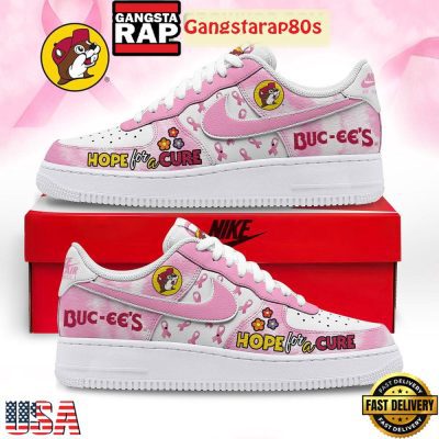 Buc-ee?s Hope For A Cure Air Force 1 Sneakers Shoes