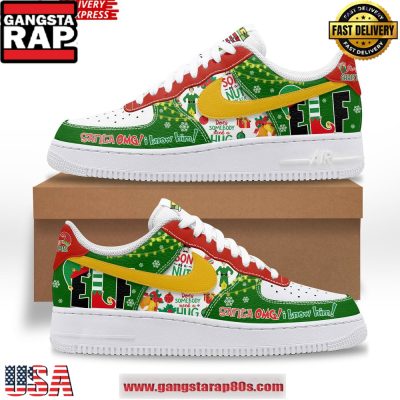 Buddy the Elf Limited Edition Air Force 1 Running Sneakers Shoes