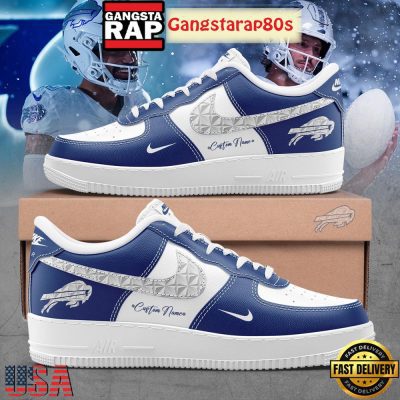 Buffalo Bills Cold Front Rivalries Uniform 2025 Custom Air Force 1 Sneakers Shoes