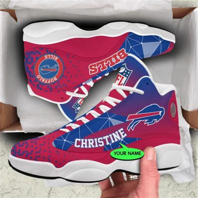 Buffalo Bills NFL Custom Name Retro Jordan 13 Shoes