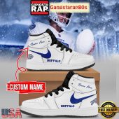 Buffalo Bills Rivalries Cold Front Custom Air Jordan 1 Running Shoes