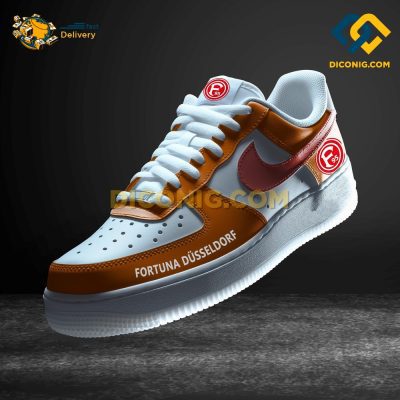 Bundesliga Fortuna Dusseldorf Custom Shoes Orange Air Force 1 DICONIG FASHION