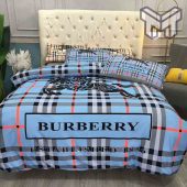 Burberry Bedding Sets Burberry Blue Fashion New Bedding Set Quilt Sets Duvet Cover Luxury Brand Bedding Decor Bedroom Sets 1.jpg - demo10