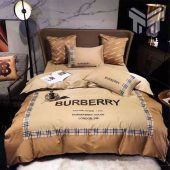 Burberry Bedding Sets Burberry Brown Luxury Fashion Brand Bedding Set.jpg - demo10
