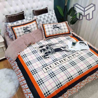 Burberry Bedding Sets, Burberry Fashion New Bedding Set Quilt Sets Duvet Cover Luxury Brand