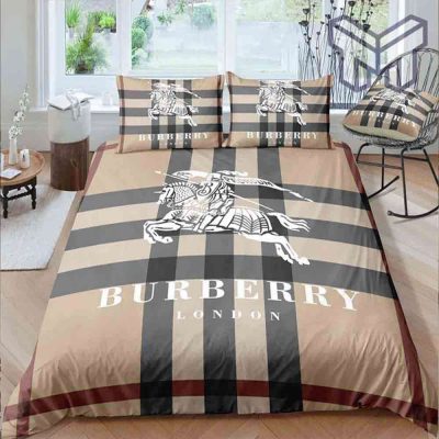 Burberry Bedding Sets, Burberry Luxury Brand Bedding Set Bedspread Duvet Cover Set Home Decor