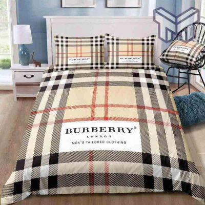 Burberry Bedding Sets, Burberry New Luxury Brand Bedding Set Bedspread Duvet Cover Set Home Decor