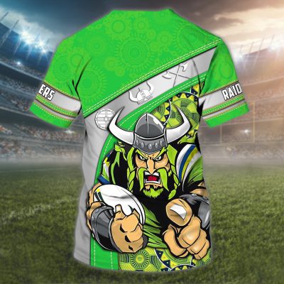 Canberra Raiders Personalized Name 3D Tshirt Gift For Nrl Fan Tad 01