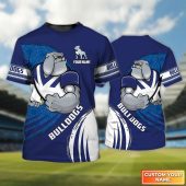 Canterbury-Bankstown Bulldogs Personalized Name 3D Tshirt Gift For Nrl Fan Tad 01