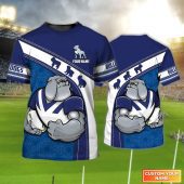Canterbury-Bankstown Bulldogs Personalized Name 3D Tshirt Gift For Nrl Fan Tad 02