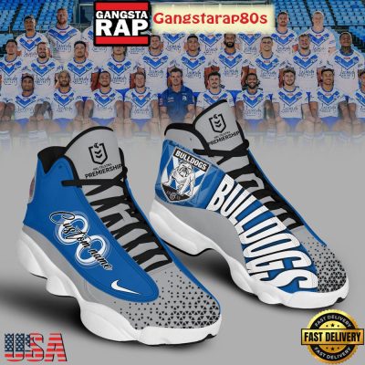 Canterbury Bulldogs Mighty Bulldogs Custom Name Air Jordan 13 Shoes Running Sneakers