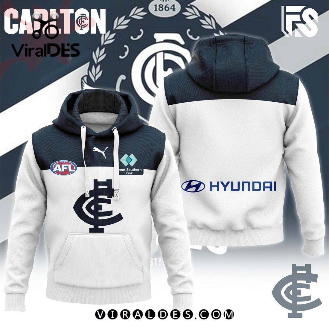 Carlton Blues AFL Combo 2024 White Hoodie, Jogger Limited Edition Carlton Blues AFL Combo 2024 White Hoodie, Jogger Limited Edition