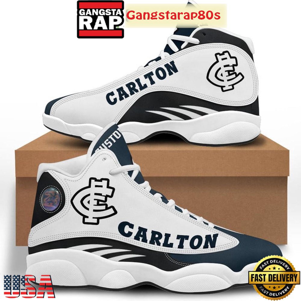 Carlton Blues Football Club AFL Custom Name 2024 Air Jordan 13 Shoes Running Sneakers Carlton Blues Football Club AFL Custom Name 2024 Air Jordan 13 Shoes Running Sneakers