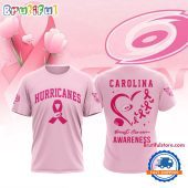 Carolina Hurricanes 2025 NHL Pink Breast Cancer Awareness All Over Print Shirt