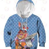 Cartoon Tom & Jerry Fashionista Louis Vuitton Hoodie Our Hard Working Soul - demo10