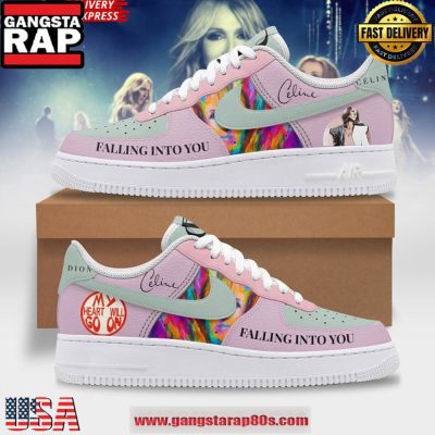 Celine Dion Falling Into You Limited Edition Air Force 1 Sneakers Shoes