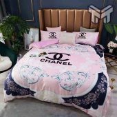 Chanel Bedding Sets Chanel Beautiful Flowers Bedding 3d Printed Bedding Sets Quilt Sets Duvet Cover Luxury Brand Bedding Decor Bedroom Sets 1.jpg - demo10