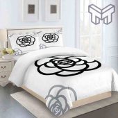 Chanel Bedding Sets Chanel Big Flowers Luxury Brand Premium Bedding Set Duvet Cover Home Decor 1.jpg - demo10