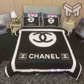 Chanel Bedding Sets Chanel Black And White Printed Bedding Sets Quilt Sets Duvet Cover Luxury Brand Bedding Decor Bedroom Sets.jpg - demo10