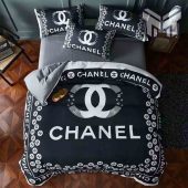 Chanel Bedding Sets Chanel Black Bedding 3d Printed Bedding Sets Quilt Sets Duvet Cover Luxury Brand Bedding Decor Bedroom Sets 1.jpg - demo10