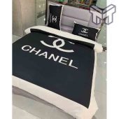 Chanel Bedding Sets Chanel Black Luxury Brand Bedding Set Home Decor 1.jpg - demo10