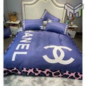Chanel Bedding Sets Chanel Blue Printed Bedding Sets Quilt Sets Duvet Cover Luxury Brand Bedding Decor Bedroom Sets.jpg - demo10