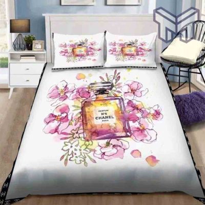 Chanel Bedding Sets, Chanel Coco Printed Bedding Sets Quilt Sets Duvet Cover Luxury Brand Bedding