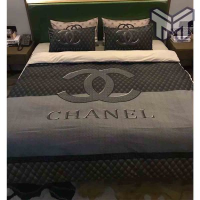 Chanel Bedding Sets, Chanel Dark Bedding 3D Printed Bedding Sets Quilt Sets Duvet Cover Luxury