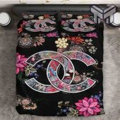 Chanel Bedding Sets Chanel Flowers Luxury Brand Bedding Set Bedspread Duvet Cover Set Home Decor 1.jpg - demo10