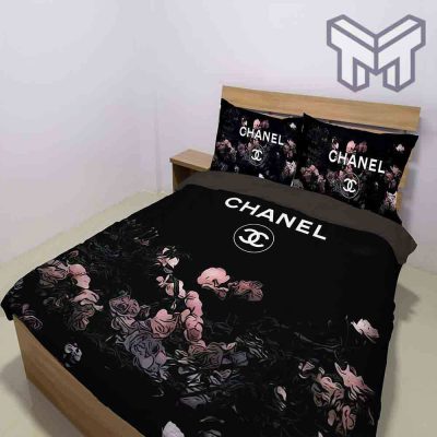 Chanel Bedding Sets, Chanel Flowers Luxury Brand High-End Bedding Set Home Decor