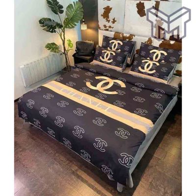 Chanel Bedding Sets, Chanel Italian Ver 2 Luxury Brand Inspired 3D Bedding Sets Duvet Cover