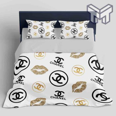 Chanel Bedding Sets, Chanel Lips Fashion Luxury Brand Bedding Set Home Decor