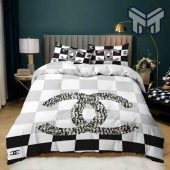 Chanel Bedding Sets Chanel Logo New Luxury Brand Bedding Set Bedspread Duvet Cover Set Home Decor 1.jpg - demo10