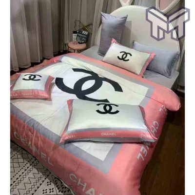 Chanel Bedding Sets, Chanel Logo Printed Bedding Sets Quilt Sets Duvet Cover Luxury Brand Bedding