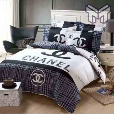 Chanel Bedding Sets, Chanel Luxury Brand Bedding Set Bedspread Duvet Cover Set Home Decor
