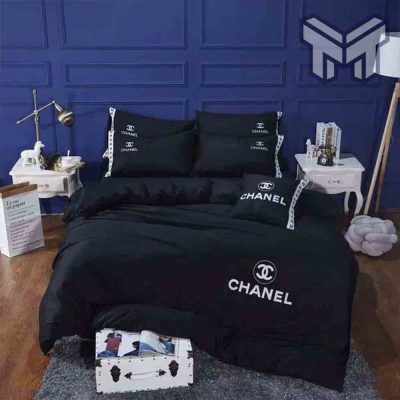 Chanel Bedding Sets, Chanel New Dark Bedding 3D Printed Bedding Sets Quilt Sets Duvet Cover Luxury