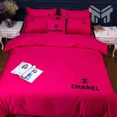 Chanel Bedding Sets, Chanel New Red Bedding 3D Printed Bedding Sets Quilt Sets Duvet Cover Luxury