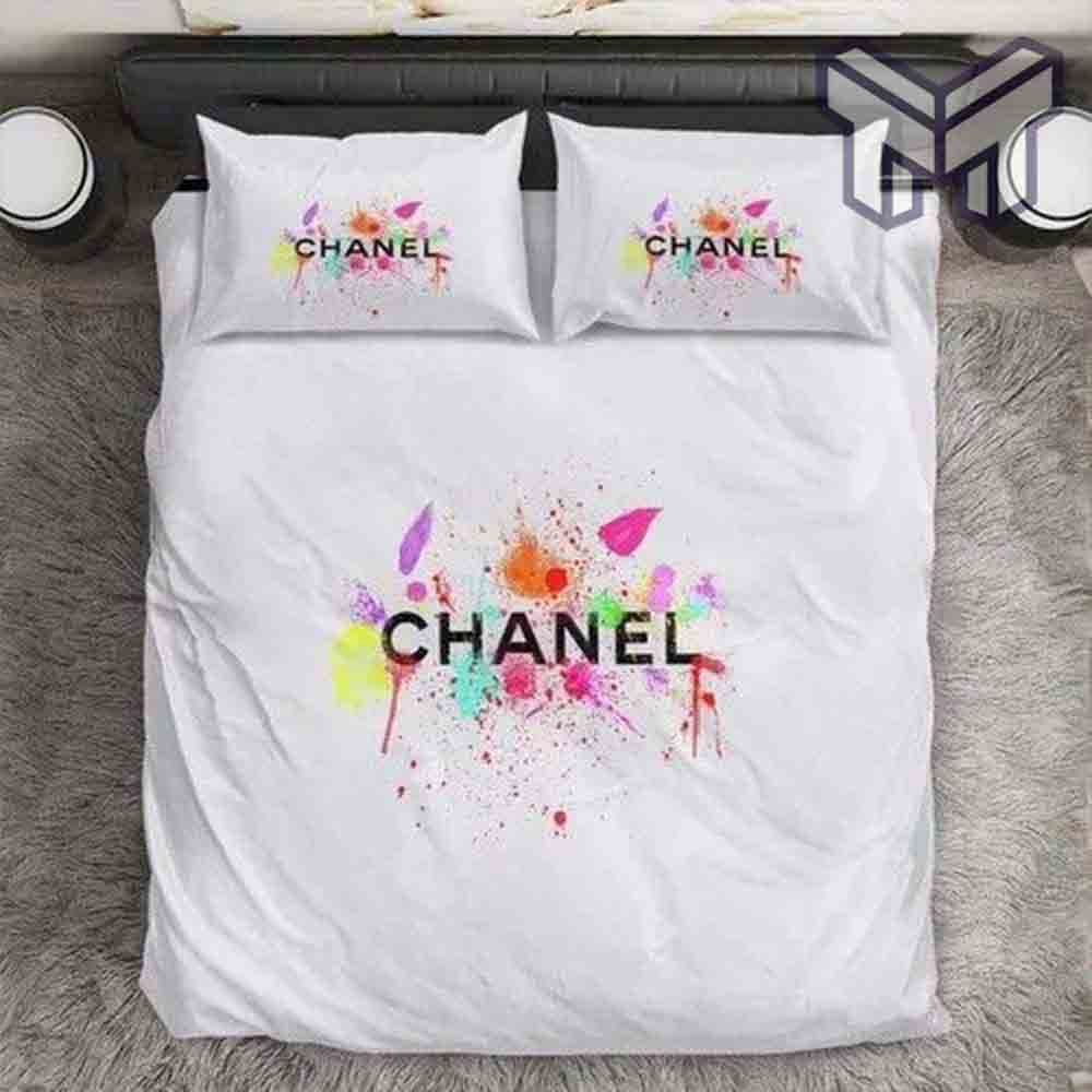 Chanel Bedding Sets, Chanel Paris Colorful Bedding 3D Printed Bedding Sets Quilt Sets Duvet Cover