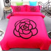 Chanel Bedding Sets Chanel Paris Red Big Roses Bedding 3d Printed Bedding Sets Quilt Sets Duvet Cover Luxury Brand Bedding Decor Bedroom Sets.jpg - demo10