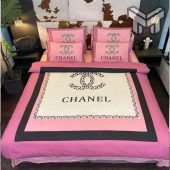 Chanel Bedding Sets Chanel Pinky Bedding Sets Quilt Sets Duvet Cover Luxury Brand Bedding Decor Bedroom Sets 1.jpg - demo10