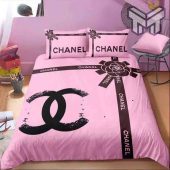 Chanel Bedding Sets Chanel Pinky Hot New Brown Luxury Brand Bedding Set Bedspread Duvet Cover Set Home Decor 1.jpg - demo10