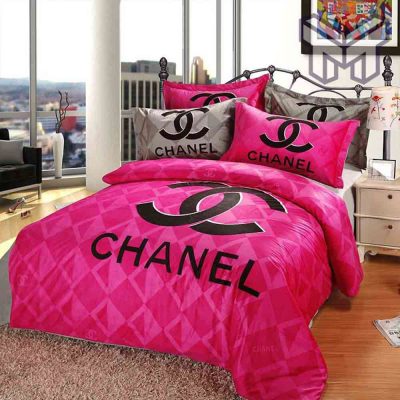 Chanel Bedding Sets, Chanel Pinky Premium Luxury Bedding Set Home Decor