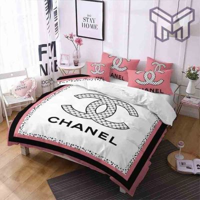 Chanel Bedding Sets, Chanel Printed Bedding Sets Quilt Sets Duvet Cover Luxury Brand Bedding Decor